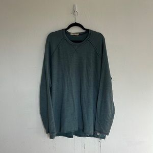 Agave denim blue thermal distressed tshirt size XXL